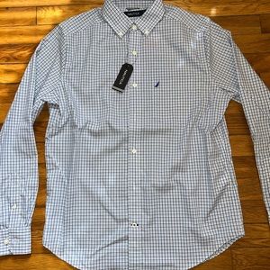 Nautica Men’s small collared long sleeve